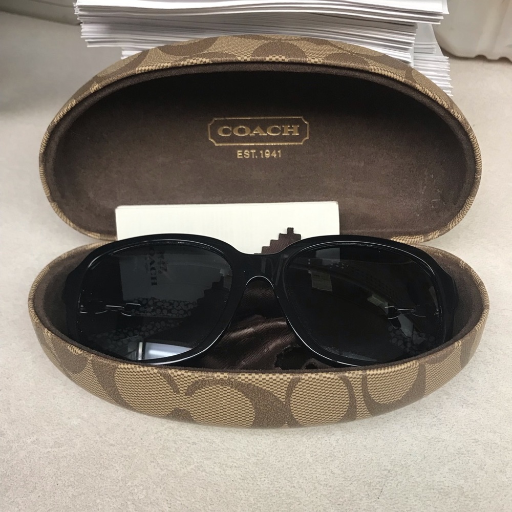 Coach prescription sunglass frames. Like new.